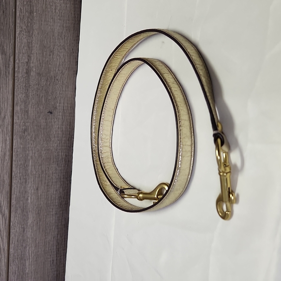 Coach Bags Coach Metallic Gold Leather Replacement Shoulder Strap